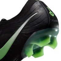 Nike Tiempo Maestro Elite (FG) Gras Voetbalschoenen Zwart Felgroen Zilvergrijs