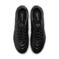 Nike Tiempo Ligera Pro (FG) Gras Voetbalschoenen Zwart Felgroen Zilvergrijs