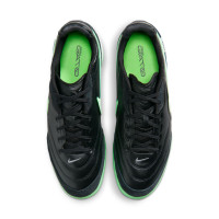 Nike Tiempo Straatvoetbalschoenen Streetgato Zwart Wit Felgroen