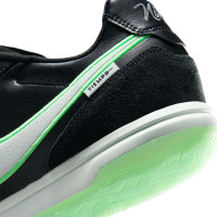 Nike Tiempo Straatvoetbalschoenen Streetgato Zwart Wit Felgroen