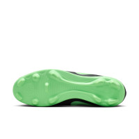Nike Tiempo Maestro Club (MG) Grass/Artificial Grass Football Boots Black Bright Green Silver Grey