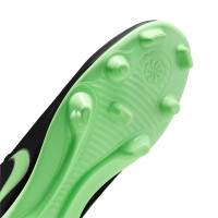 Nike Tiempo Maestro Club (MG) Grass/Artificial Grass Football Boots Black Bright Green Silver Grey