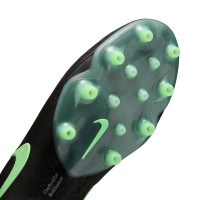 Nike Tiempo Maestro Elite (AG) Kunstgras Voetbalschoenen Zwart Felgroen Zilvergrijs