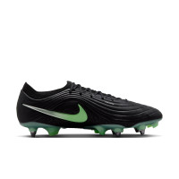 Nike Tiempo Maestro Elite (SG) IJzeren-Nop Voetbalschoenen Zwart Felgroen Zilvergrijs