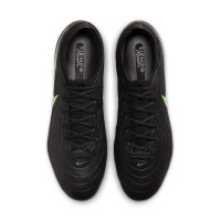 Nike Tiempo Maestro Elite (SG) IJzeren-Nop Voetbalschoenen Zwart Felgroen Zilvergrijs