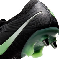 Nike Tiempo Maestro Elite (SG) IJzeren-Nop Voetbalschoenen Zwart Felgroen Zilvergrijs