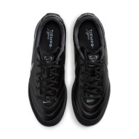Nike Tiempo Ligera Pro (TF) Turf Football Boots Black Bright Green Silver Grey