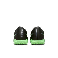 Nike Tiempo Maestro Club (TF) Turf Football Boots Black Bright Green Silver Grey