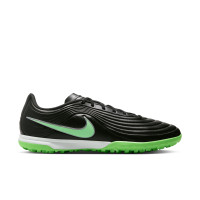 Nike Tiempo Maestro Academy (TF) Turf Voetbalschoenen Zwart Felgroen Zilvergrijs