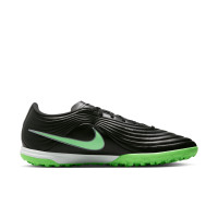 Nike Tiempo Maestro Academy (TF) Turf Voetbalschoenen Zwart Felgroen Zilvergrijs