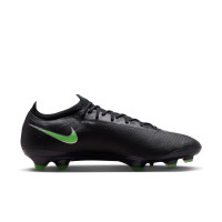 Nike Mercurial Vapor 17 Elite Grass (FG) Football Boots Black Bright Green Silver Grey