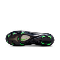 Nike Mercurial Vapor 17 Elite Grass (FG) Football Boots Black Bright Green Silver Grey