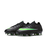 Nike Mercurial Vapor 17 Elite Grass (FG) Football Boots Black Bright Green Silver Grey