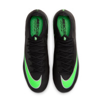 Nike Mercurial Vapor 17 Elite Grass (FG) Football Boots Black Bright Green Silver Grey