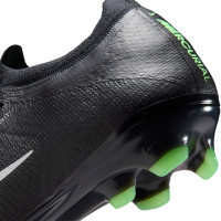 Nike Mercurial Vapor 17 Elite Grass (FG) Football Boots Black Bright Green Silver Grey