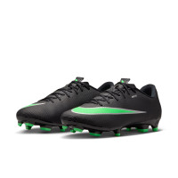 Nike Mercurial Vapor 17 Academy (MG) Gras / Kunstgras Voetbalschoenen Zwart Felgroen Zilvergrijs