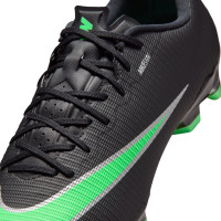 Nike Mercurial Vapor 17 Academy (MG) Gras / Kunstgras Voetbalschoenen Zwart Felgroen Zilvergrijs