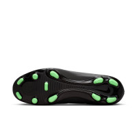 Nike Mercurial Vapor 17 Club (MG) Grass/Artificial Grass Football Boots Black Bright Green Silver Grey