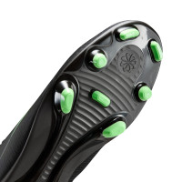 Nike Mercurial Vapor 17 Club (MG) Grass/Artificial Grass Football Boots Black Bright Green Silver Grey