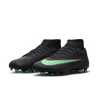 Nike Mercurial Superfly 11 Club (MG) Gras / Kunstgras Voetbalschoenen Zwart Felgroen Zilvergrijs