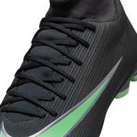 Nike Mercurial Superfly 11 Club (MG) Gras / Kunstgras Voetbalschoenen Zwart Felgroen Zilvergrijs