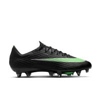 Nike Zoom Mercurial Superfly 11 Elite (SG) Iron Stud Football Boots Black Bright Green Silver Grey