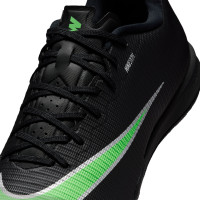 Nike Mercurial Vapor 17 Academy (IN) Indoor Football Boots Black Bright Green Silver Grey