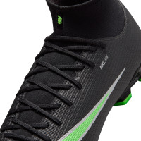 Nike Mercurial Superfly 11 Academy (MG) Gras / Kunstgras Voetbalschoenen Zwart Felgroen Zilvergrijs