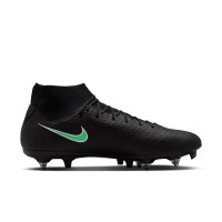 Nike Mercurial Superfly 11 Academy (SG) Iron Stud Anti-Clog Football Boots Black Bright Green Silver Grey