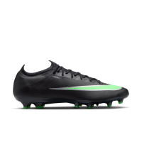 Nike Mercurial Vapor 17 Elite Kunstgras Voetbalschoenen (AG) Zwart Felgroen Zilvergrijs