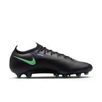 Nike Mercurial Vapor 17 Elite Kunstgras Voetbalschoenen (AG) Zwart Felgroen Zilvergrijs