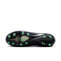 Nike Mercurial Vapor 17 Elite Kunstgras Voetbalschoenen (AG) Zwart Felgroen Zilvergrijs