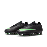 Nike Mercurial Vapor 17 Elite Kunstgras Voetbalschoenen (AG) Zwart Felgroen Zilvergrijs