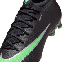 Nike Mercurial Vapor 17 Elite Kunstgras Voetbalschoenen (AG) Zwart Felgroen Zilvergrijs
