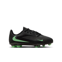 Nike Phantom 6 Low Club (MG) Grass/Artificial Grass Football Boots Kids Black Bright Green