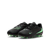 Nike Phantom 6 Low Club (MG) Grass/Artificial Grass Football Boots Kids Black Bright Green