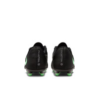Nike Phantom 6 Low Club (MG) Grass/Artificial Grass Football Boots Kids Black Bright Green