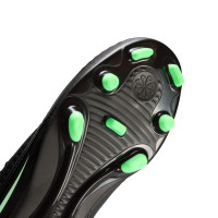 Nike Phantom 6 Low Club (MG) Grass/Artificial Grass Football Boots Kids Black Bright Green