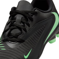 Nike Phantom 6 Low Club (MG) Grass/Artificial Grass Football Boots Kids Black Bright Green