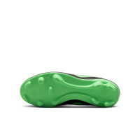Nike Tiempo Maestro Club (MG) Gras / Kunstgras Voetbalschoenen Kids Zwart Felgroen Zilvergrijs