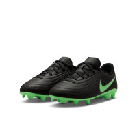 Nike Tiempo Maestro Club (MG) Gras / Kunstgras Voetbalschoenen Kids Zwart Felgroen Zilvergrijs
