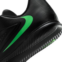 Nike Mercurial Vapor 17 Academy (IN) Kids Indoor Football Boots Black Bright Green Silver Grey
