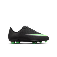 Nike Mercurial Vapor 17 Club (MG) Gras / Kunstgras Voetbalschoenen Kids Zwart Felgroen Zilvergrijs
