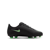 Nike Mercurial Vapor 17 Club (MG) Gras / Kunstgras Voetbalschoenen Kids Zwart Felgroen Zilvergrijs