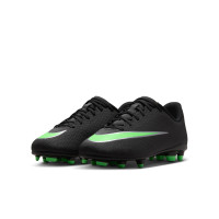 Nike Mercurial Vapor 17 Club (MG) Gras / Kunstgras Voetbalschoenen Kids Zwart Felgroen Zilvergrijs