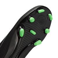 Nike Mercurial Vapor 17 Club (MG) Gras / Kunstgras Voetbalschoenen Kids Zwart Felgroen Zilvergrijs