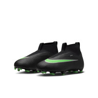 Nike Mercurial Superfly 11 Academy (MG) Gras / Kunstgras Voetbalschoenen Kids Zwart Felgroen Zilvergrijs