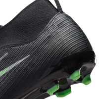 Nike Mercurial Superfly 11 Academy (MG) Gras / Kunstgras Voetbalschoenen Kids Zwart Felgroen Zilvergrijs
