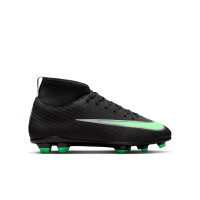 Nike Mercurial Superfly 11 Club (MG) Grass/Artificial Grass Football Boots Kids Black Bright Green Silver Grey