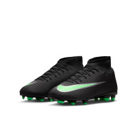 Nike Mercurial Superfly 11 Club (MG) Grass/Artificial Grass Football Boots Kids Black Bright Green Silver Grey